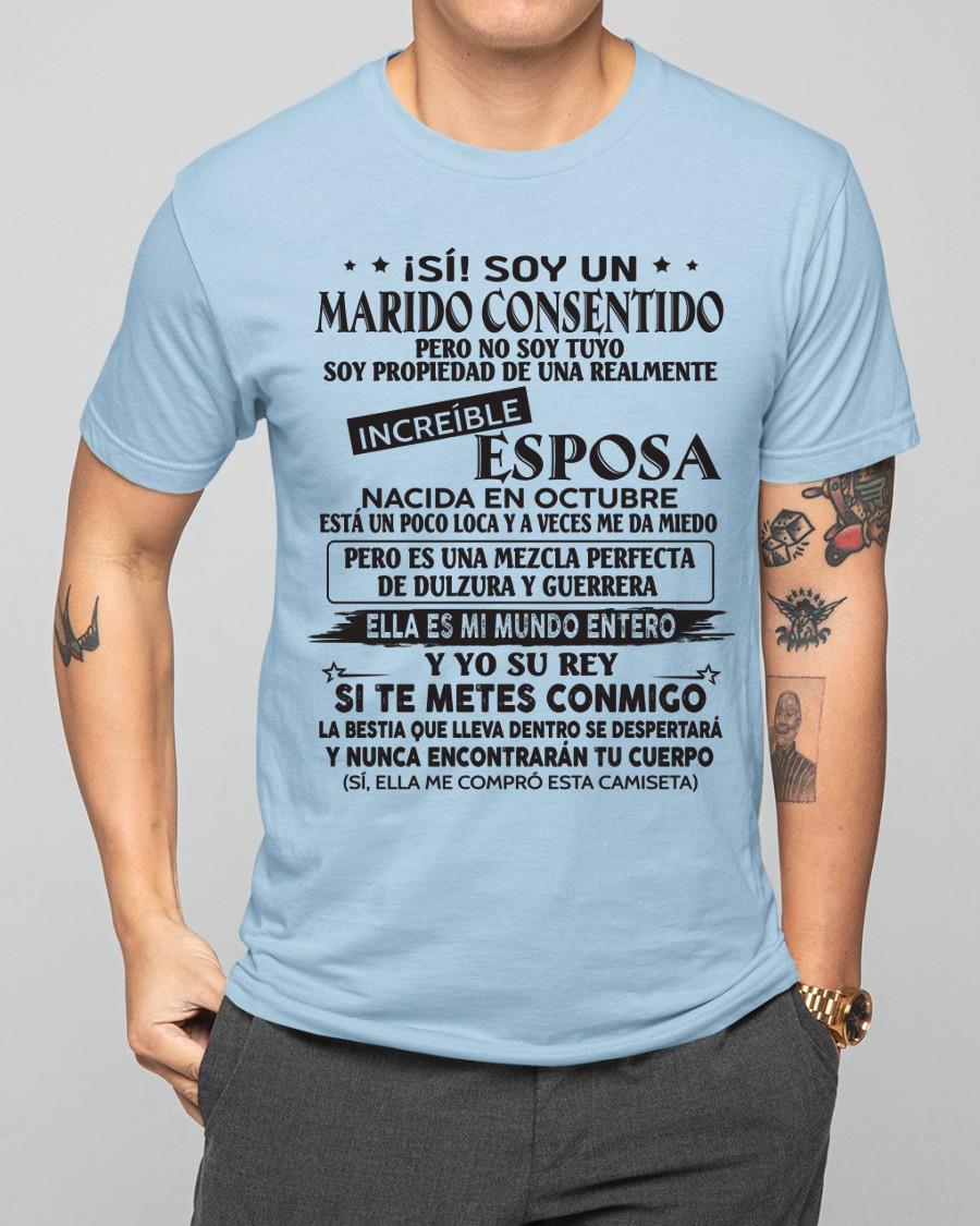 Octubre - Esposa increíble nació en octubre - Regalo especial para Marido - T10 (SKU05-105-10)