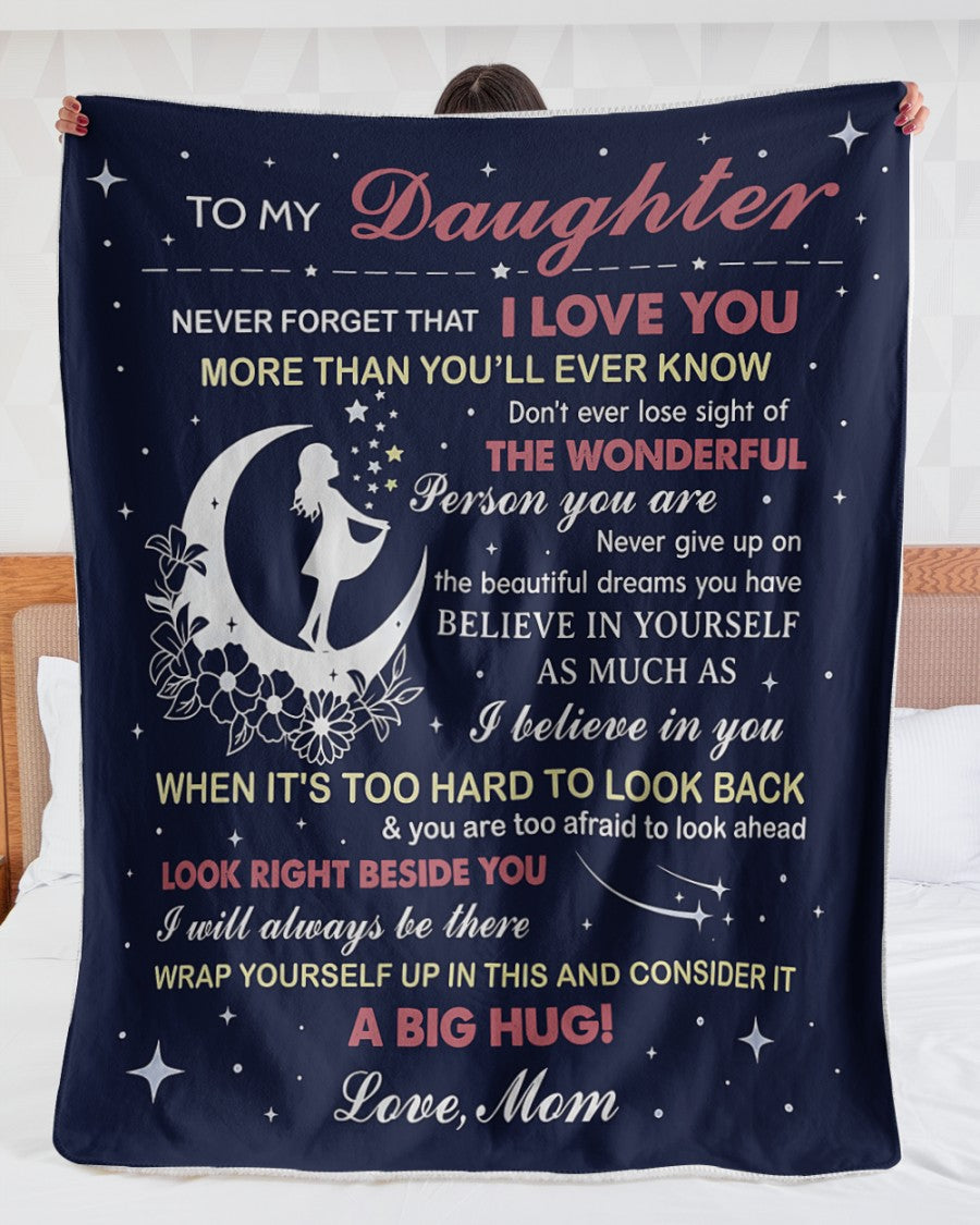 Special Gift For Your Daughter From Mom- Blanket - (SKU2607-27)