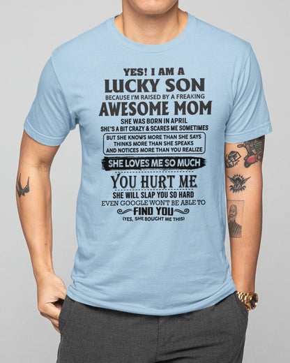 April - Awesome Mom - Perfect Gift For Your Son From Mom - ntnt04 (SKU-LKW-04)