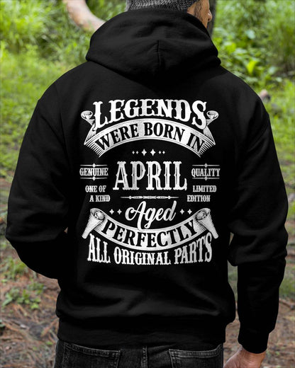 LEGENDS WERE BORN IN APRIL - T-SHIRT FOR MAN - ntnt04 (SKU08-37-04)