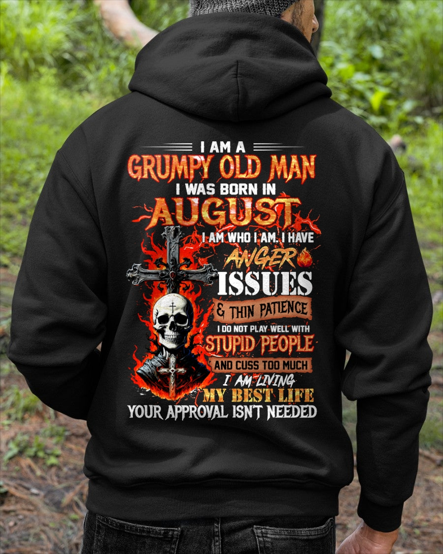 I AM A GRUMPY OLD MAN BORN IN AUGUST - FROM BOY - NTNT08 - (SKU12-319-08)