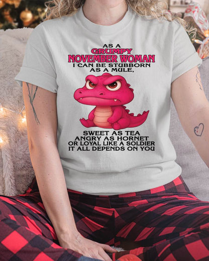 As A Grumpy January Woman - T Shirt For Woman - ntnt11 (SKU09-31-11)