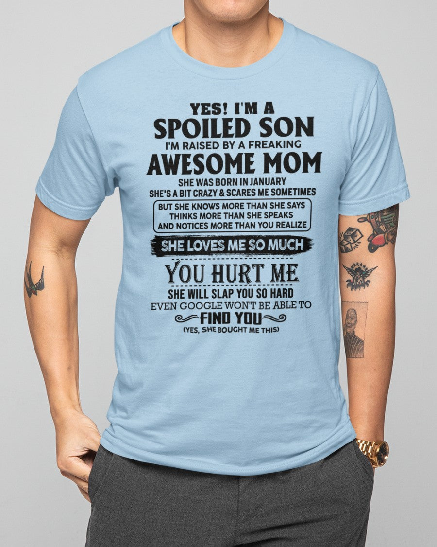 January - Awesome Mom - Perfect Gift For Your Son From Mom - ntnt01 (SKU-SPW-01)