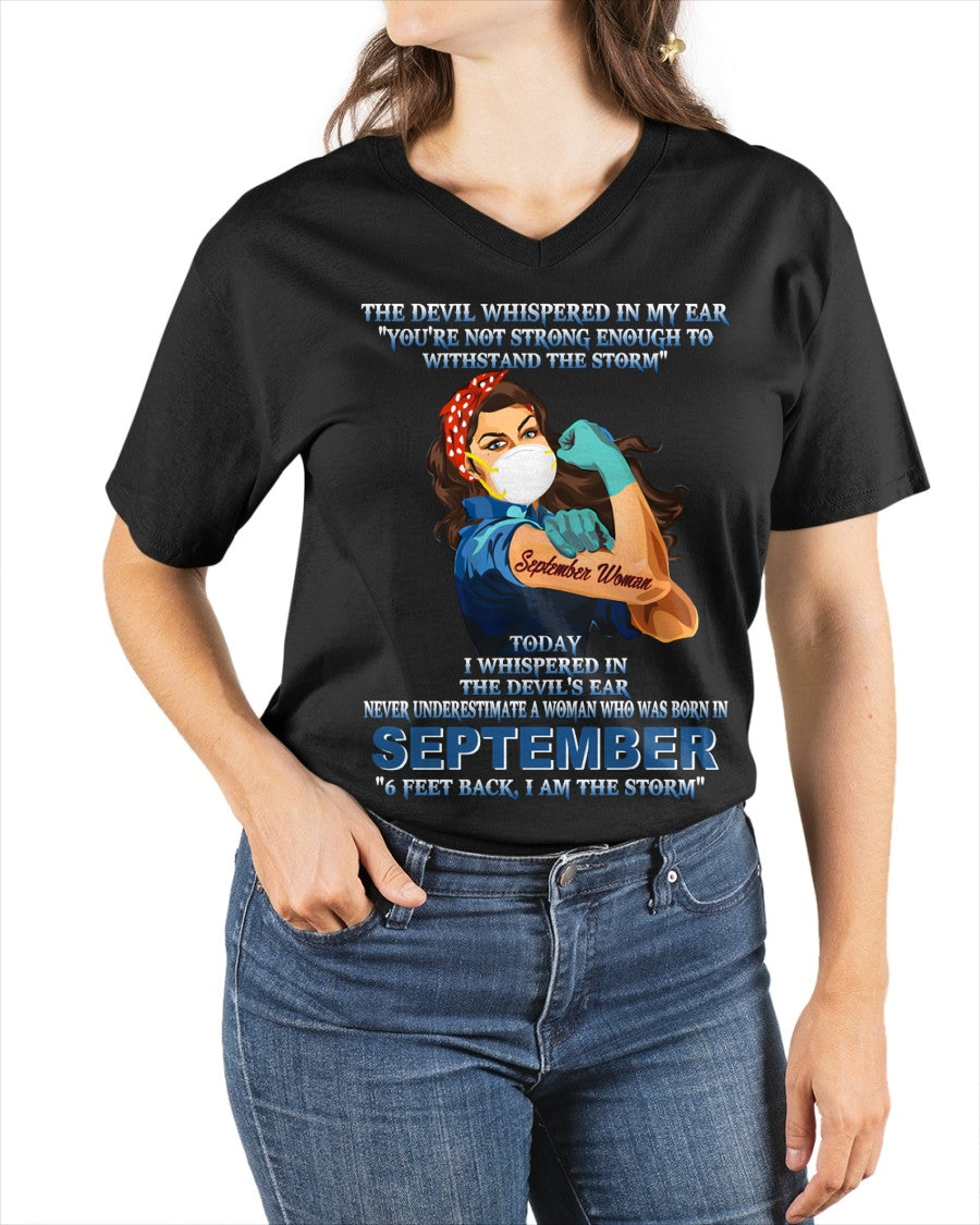Never Underestimate A Woman Born In September – September Woman “I Am The Storm” - FMA / ntnt09 (SKU12-322-09)