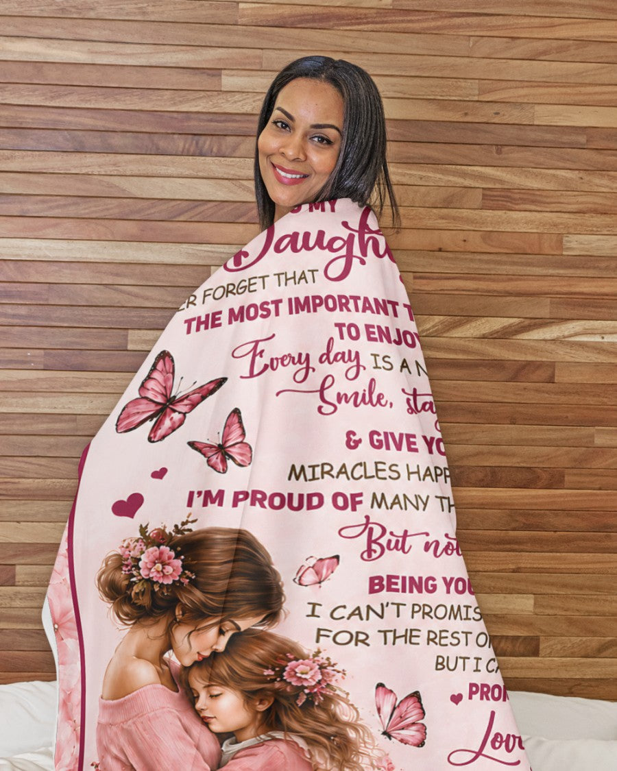 Special Gift For Your Daughter Blanket - From Mom (SKU2608-332)