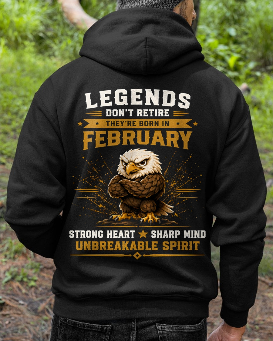 February Legends Don't Retire Bald Eagle Shirt - From Boy - NTNT02 - ( SKU2608-382-02 )