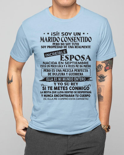 Septiembre - Esposa increíble nació en septiembre - Regalo especial para Marido - T09 (SKU05-105-09)
