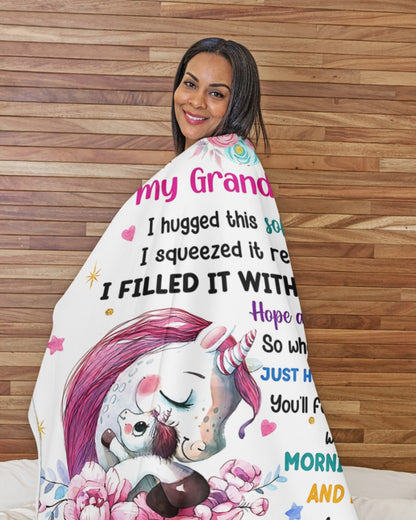 Special Gift For Your Granddaughter From Grandma- Blanket - (SKU2608-61)
