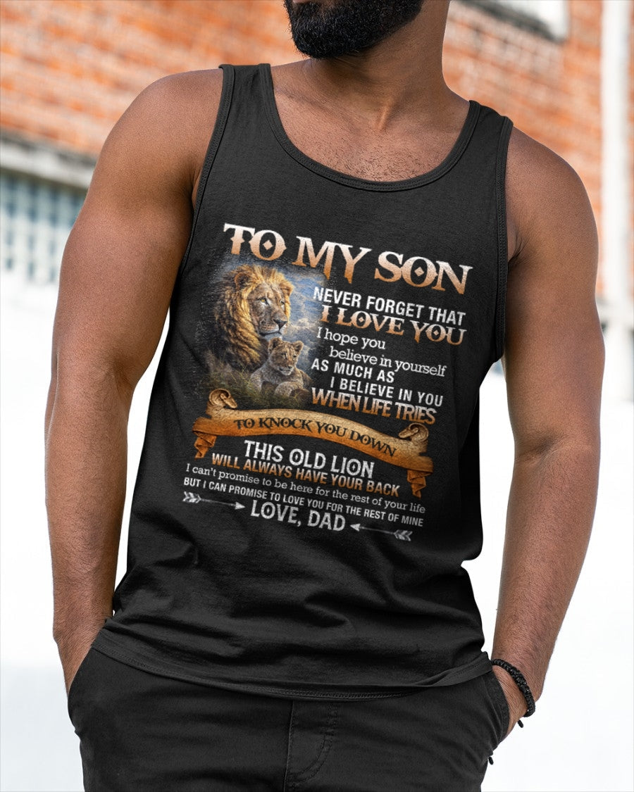 To My Son T-Shirt – Gift From Dad / Man - ntnt00 (SKU12-76)