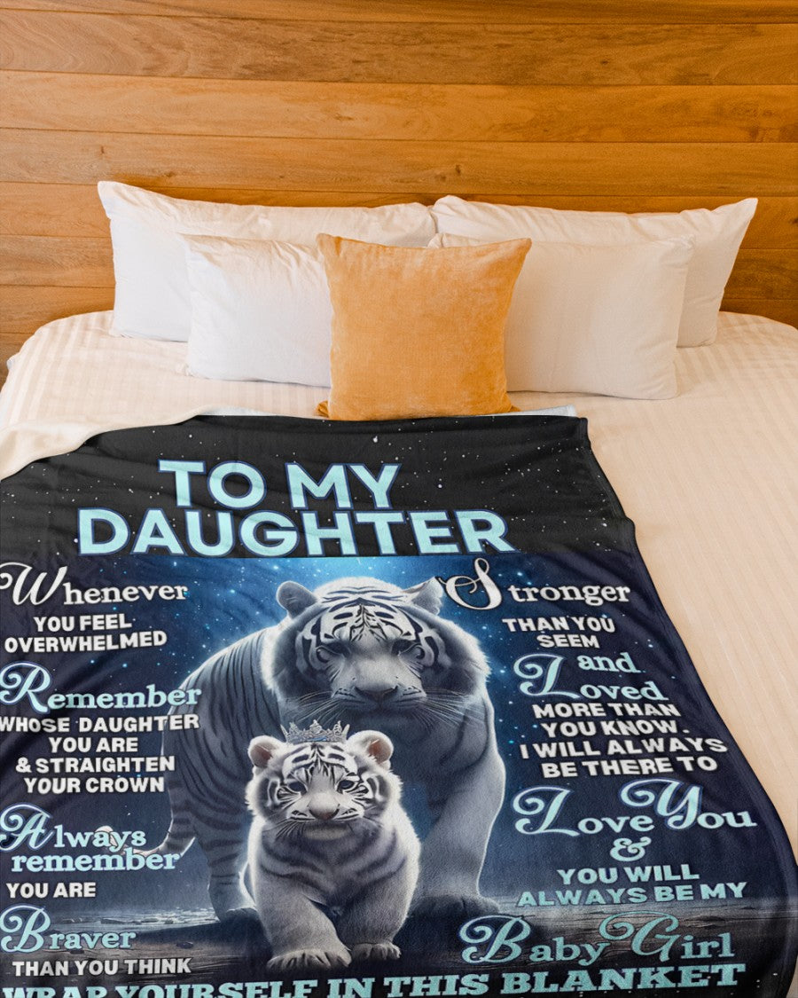 To My Daughter Blanket – Wrapped In Love From Dad (SKU-CHAU-B04)