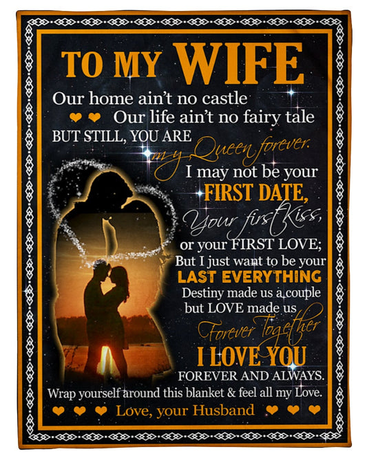 Gift for your Wife - Personalized Blanket - Best Gift - from husband