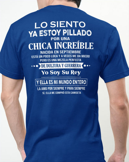 Septiembre Chica Increíble - Regalo especial para tu novio - T09 (SKU04-112)