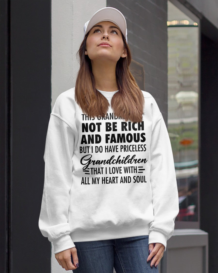 THIS GRANDMA MAY NOT BE RICH AND FAMOUS BUT I DO HAVE PRICELESS Grandchildren - from grandma ntnt00