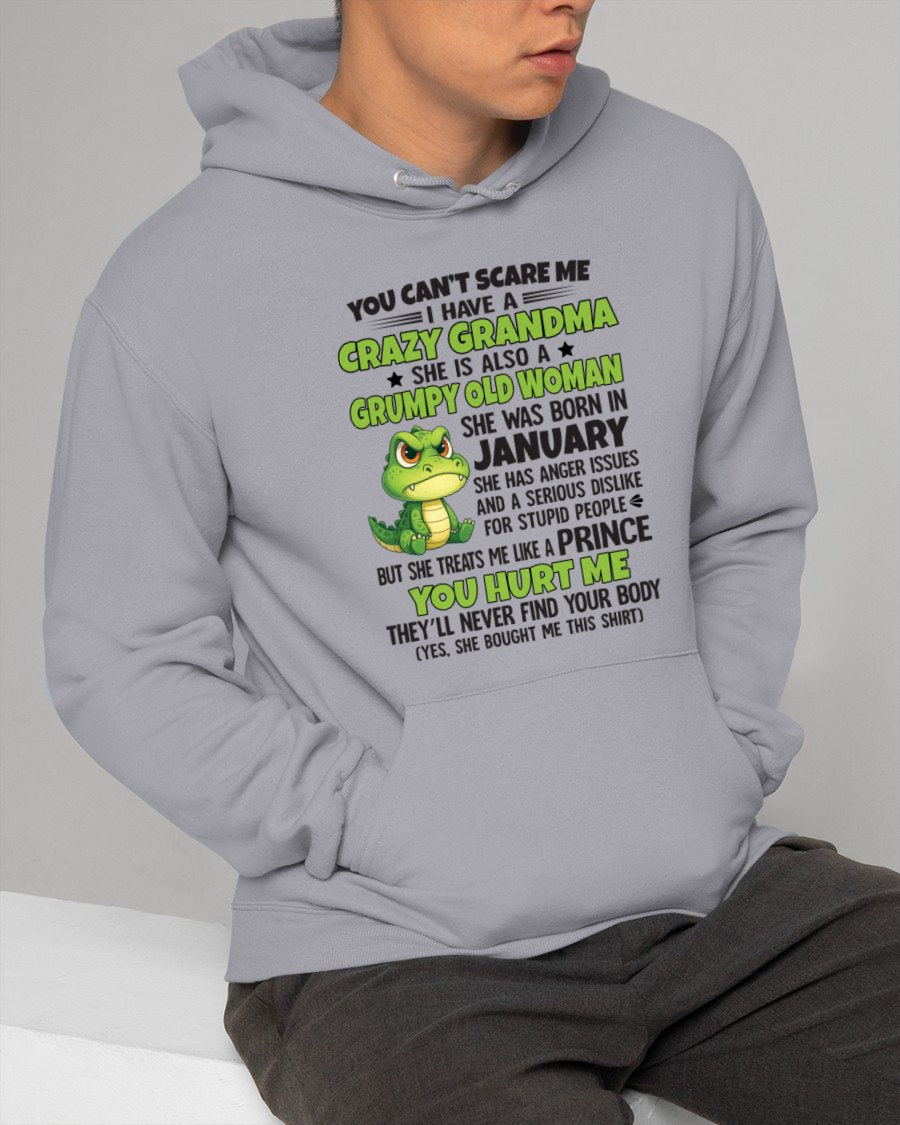 JANUARY - YOU CAN'T SCARE ME - FOR GRANDSON - GIFT FROM GRANDMA - ntnt01 (SKU09-85-01)