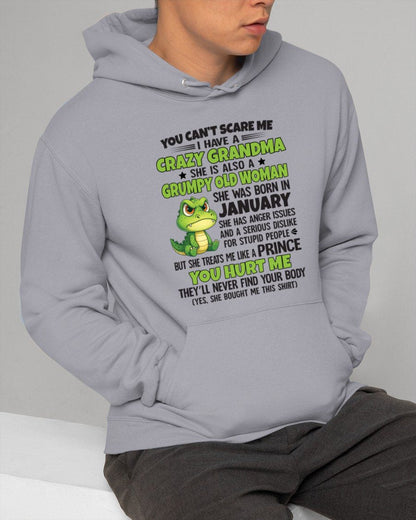 JANUARY - YOU CAN'T SCARE ME - FOR GRANDSON - GIFT FROM GRANDMA - ntnt01 (SKU09-85-01)