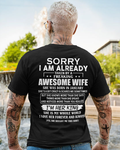 Awesome wife January - Perfect gift for your husband - ntnt01 (SKU68-79-01)