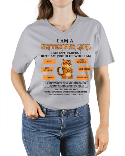 "I AM A SEPTEMBER GIRL" - Birthday Gift For September Girls - FMA ntnt09 (SKU26T-01-62-09)