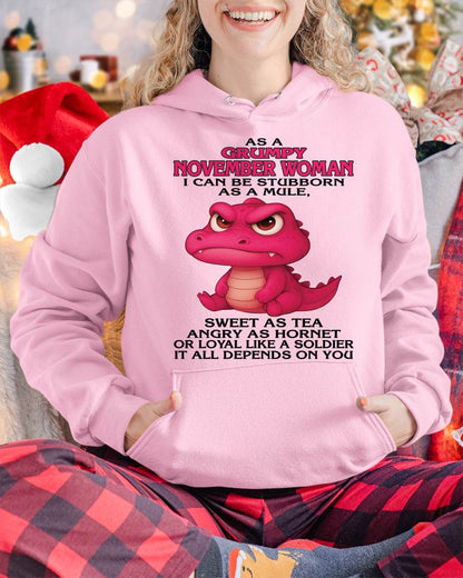 As A Grumpy January Woman - T Shirt For Woman - ntnt11 (SKU09-31-11)