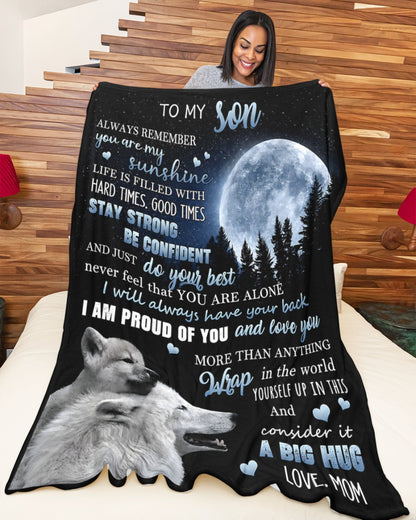 Special Gift For Your Son From Mom - Blanket - (SKU2608-576)