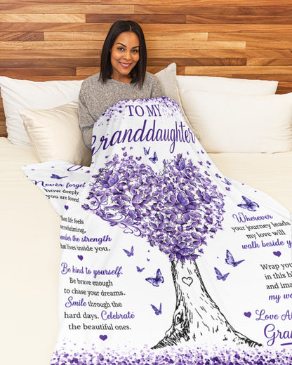 Special Gift For Your Granddaughter Blanket - From Grandma (SKU2608-474)