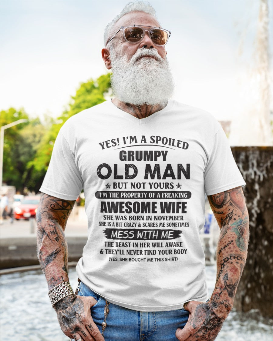 Awesome wife November - Perfect gift for your husband - ntnt11 (SKU96-68-11)