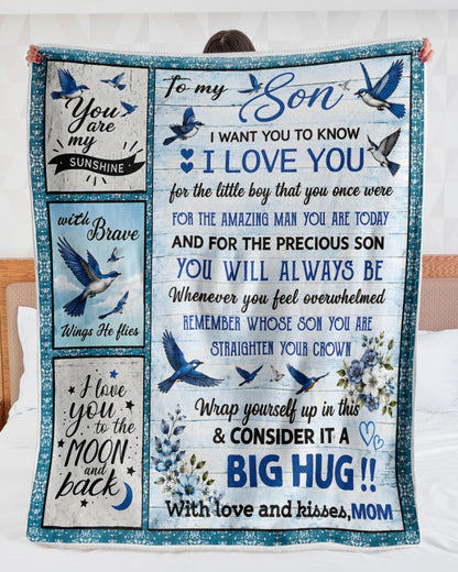 Special Gift For Your Son From Mom - Blanket - (SKU2608-266)