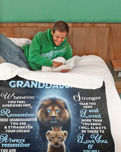 To My Grandaughter Blanket – Wrapped In Love From Granpa(SKU2603-03)