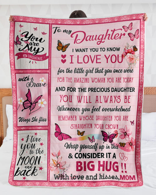 Special Gift For Your Daughter From Mom - Blanket - (SKU2608-242)
