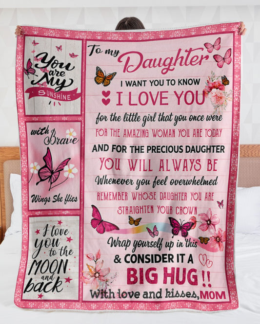 Special Gift For Your Daughter From Mom - Blanket - (SKU2608-242)
