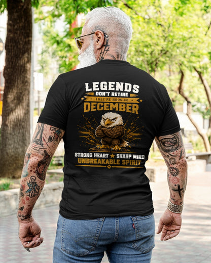 December Legends Don't Retire Bald Eagle Shirt - From Boy - NTNT12 - ( SKU2608-382-12 )