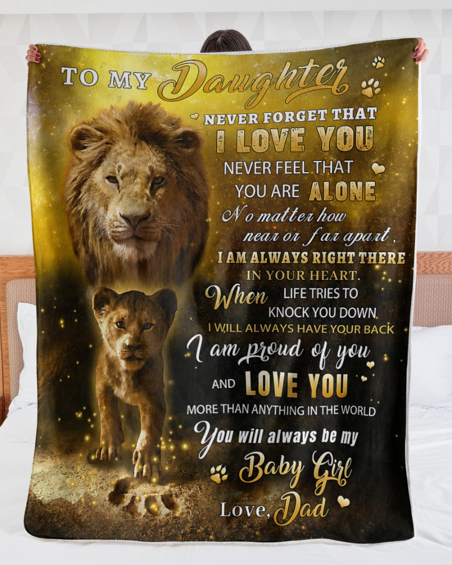 Special Gift For Your Daughter From Dad - Blanket - (SKU2608-241)