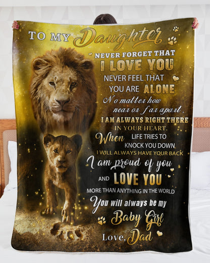Special Gift For Your Daughter From Dad - Blanket - (SKU2608-241)