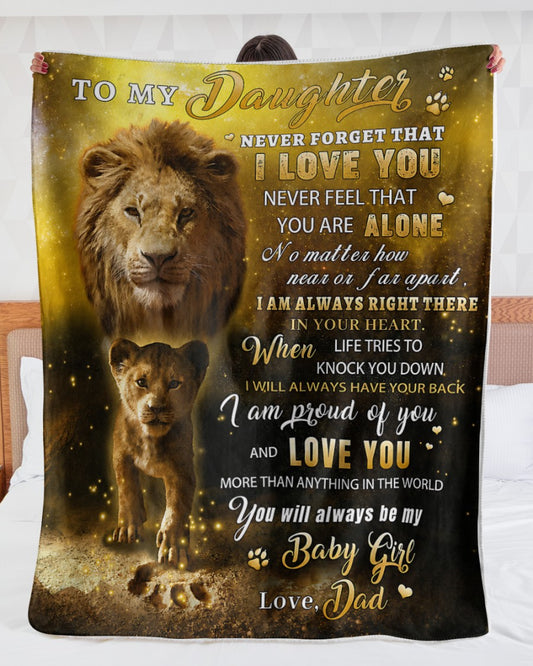 Special Gift For Your Daughter From Dad - Blanket - (SKU2608-241)