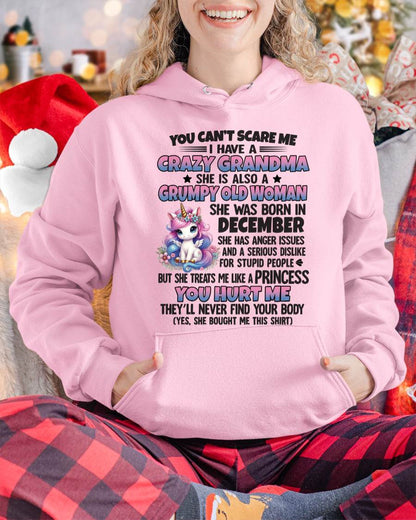 You Can’t Scare Me I Have A Crazy Grandma - Gift For Grandson And Granddaughter From Grandma - ntnt12 (SKU09-106-12)