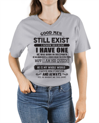 December - Good Men Still Exist - Perfect Gift For Your Girlfriend, Wife From Husband / Man - ntnt12 (SKU07-166-12)