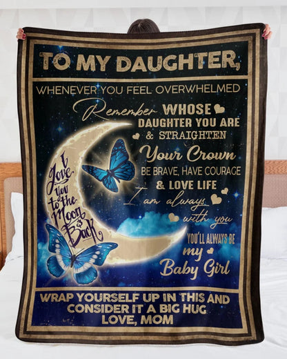 To My Daughter Blanket – Wrapped In Love From Mom