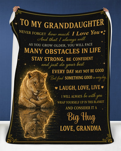 Special Gift For Your Granddaughter From Grandma- Blanket - (SKU2607-130)