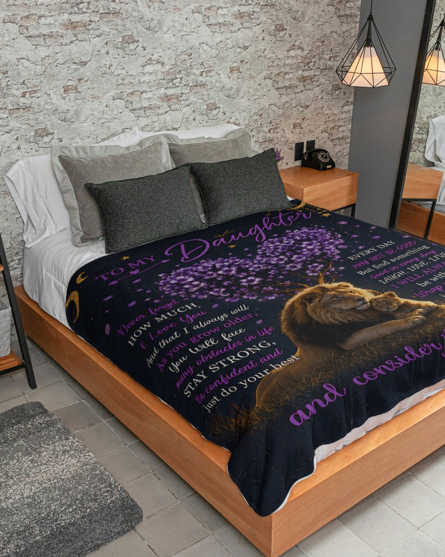 Special Gift For Your Daughter From Mom- Blanket - (SKU2607-22)