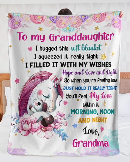 Special Gift For Your Granddaughter From Grandma- Blanket - (SKU2608-61)