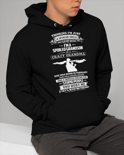 Spoiled by Grandma Shirt February Edition – From Grandma to Grandson ntnt02 (SKU-GMS2-02)