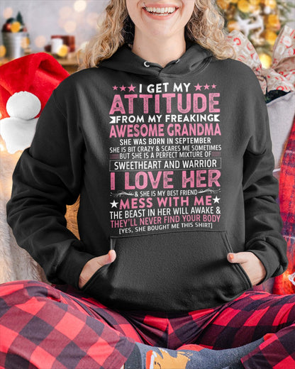 I GET MY ATTITUDE FROM MY GRANDMA SEPTEMBER EDITION – FROM GRANDMA TO GRANDDAUGHTER ntnt09 (SKU07-163-09)