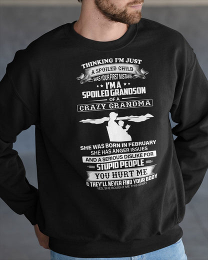 Spoiled by Grandma Shirt February Edition – From Grandma to Grandson ntnt02 (SKU-GMS2-02)