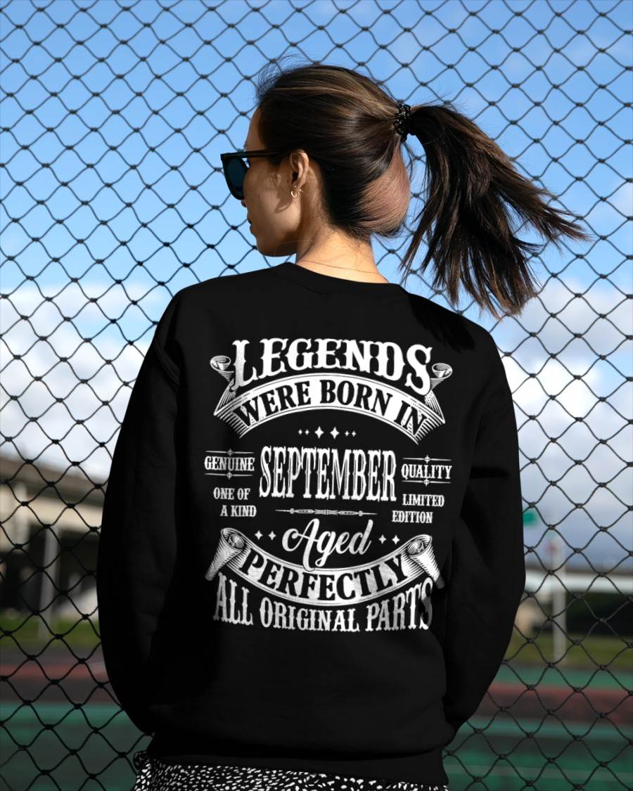 Legends Were Born In September - T Shirt For Woman - ntnt09 (SKU08-37-09)