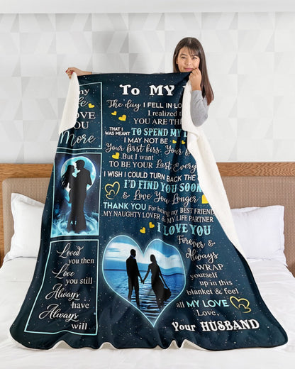 Special Gift For Your Wife Blanket - From Husband (SKU-CHAU-B11)
