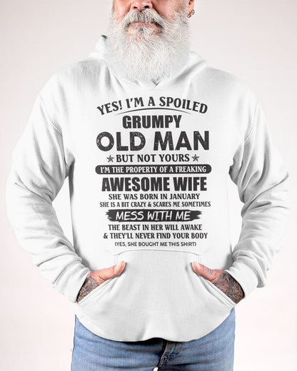 Awesome wife January - Perfect gift for your husband - ntnt01 (SKU96-68-01)
