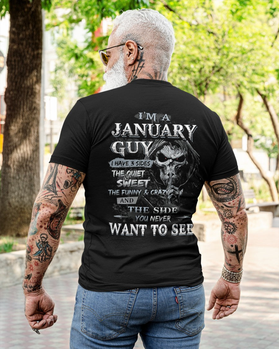 JANUARY - I HAVE 3 SIDES - T-SHIRT FOR MAN - ntnt01 (SKU07-60-01)