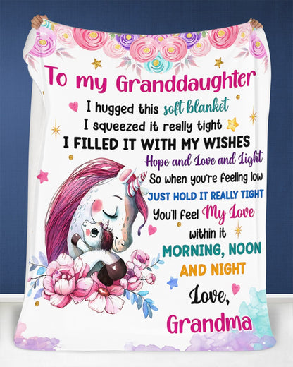 Special Gift For Your Granddaughter From Grandma- Blanket - (SKU2608-61)