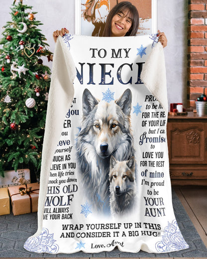 Special Gift For Your Niece From Aunt - Blanket - (SKU2607-55)