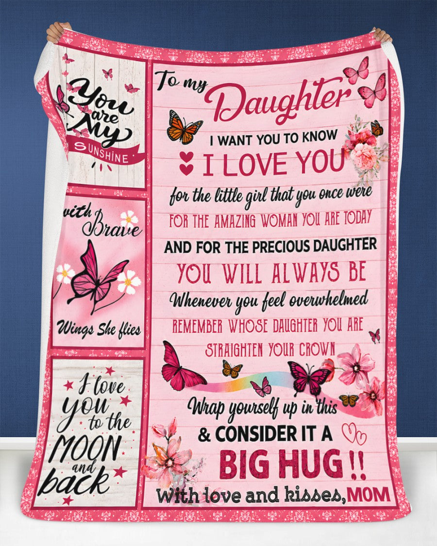 Special Gift For Your Daughter From Mom - Blanket - (SKU2608-242)