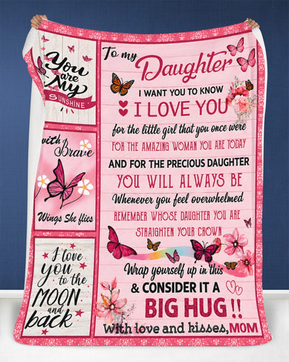Special Gift For Your Daughter From Mom - Blanket - (SKU2608-242)